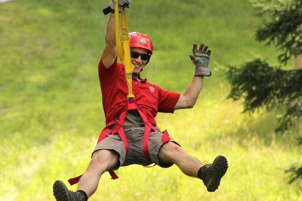 sky at berkshire east zipline