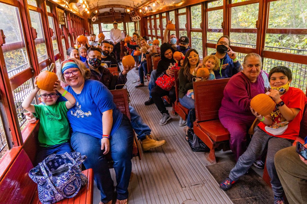 trolley pumpkin patch