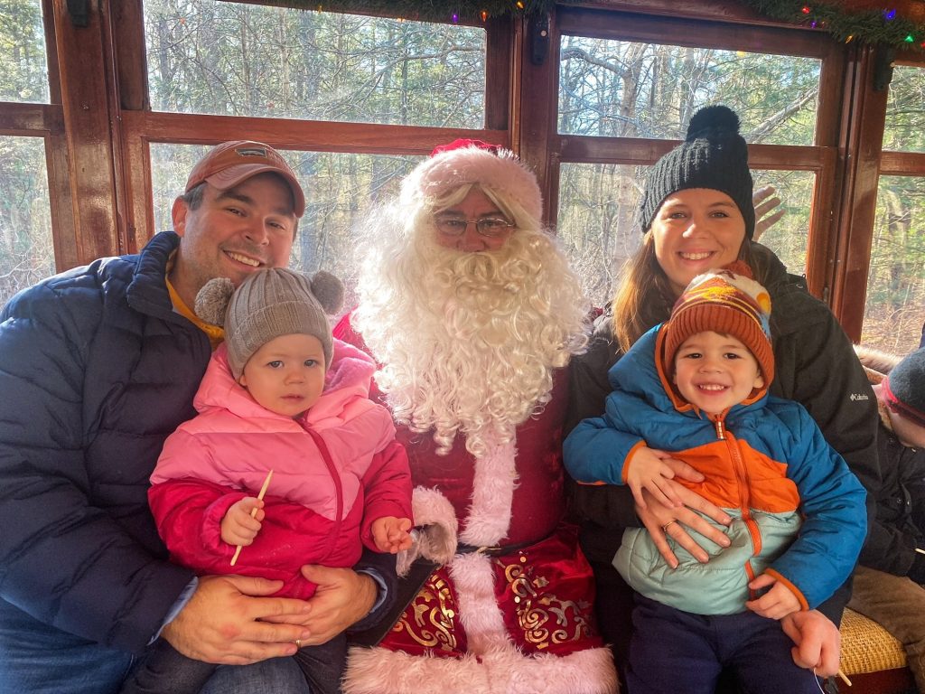 storytime trolley with santa